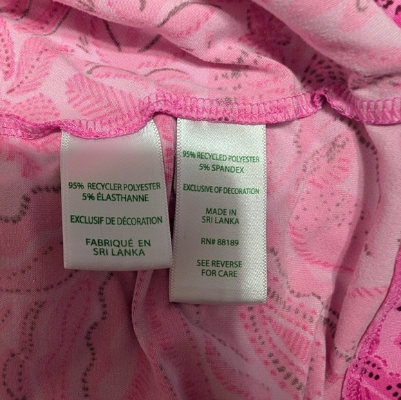 Lilly Pulitzer Pajama- Cerise Pink Pinkie Promises XXL - Picture 8 of 9